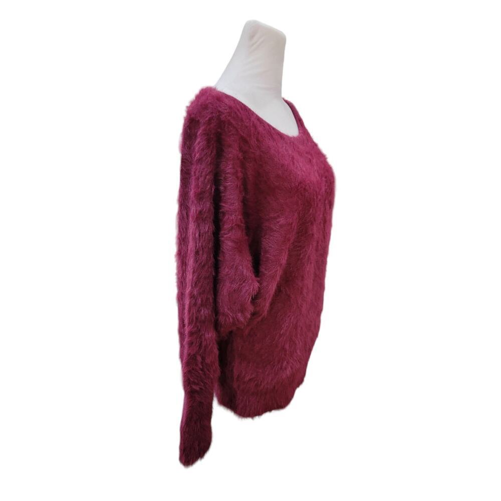 Anthropologie Ember Eyelash Soft Fuzzy Pullover Relaxed Fit Sweater Size Medium - Picture 4 of 12